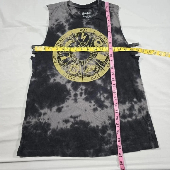 Harry‎ Potter Horcrux Symbol Girls Muscle Tie Dye Lattice Tank Top Hot Topic S - Picture 6 of 8